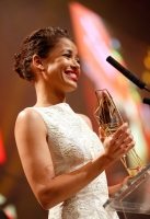 on stage during The Moet British Independent Film Awards at Old Billingsgate Market on December 7, 2014 in London, England.