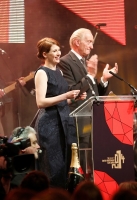 on stage during The Moet British Independent Film Awards at Old Billingsgate Market on December 7, 2014 in London, England.