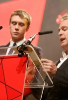 on stage during The Moet British Independent Film Awards at Old Billingsgate Market on December 7, 2014 in London, England.