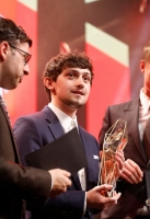 on stage during The Moet British Independent Film Awards at Old Billingsgate Market on December 7, 2014 in London, England.