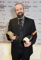 poses at The Moet British Independent Film Awards 2014 at Old Billingsgate Market on December 7, 2014 in London, England.