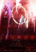 onstage at the MTV EMA's 2012 at Festhalle Frankfurt on November 11, 2012 in Frankfurt am Main, Germany.