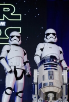 during the 'Star Wars: The Force Awakens' fan event at the Roppongi Hills on December 10, 2015 in Tokyo, Japan.